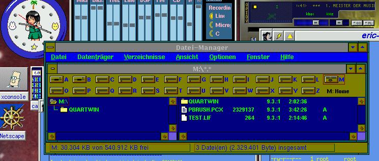 Windows 3 y2k in Wine